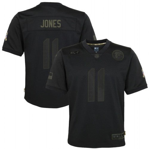 Atlanta Atlanta Falcons #11 Julio Jones Nike Youth 2020 Salute to Service Game Jersey Black Youth