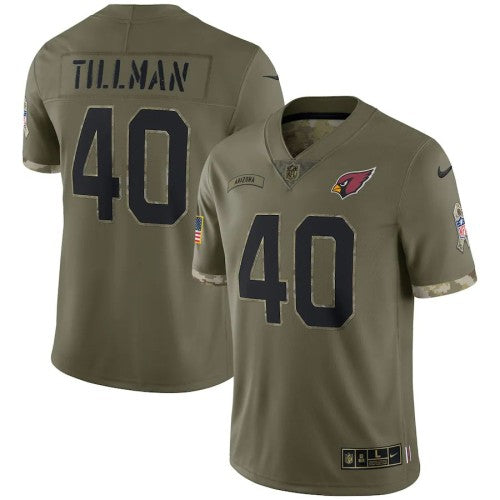 Arizona Arizona Cardinals #40 Pat Tillman Nike Men's 2022 Salute To Service Limited Jersey - Olive Men's