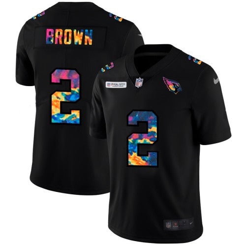 Arizona Arizona Cardinals #2 Marquise Brown Men's Nike Multi-Color Black 2020 NFL Crucial Catch Vapor Untouchable Limited Jersey Men's