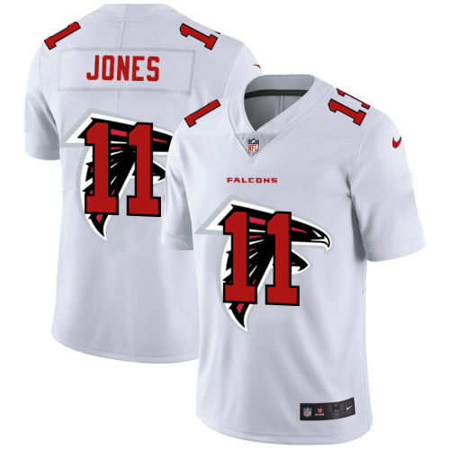 Atlanta Atlanta Falcons #11 Julio Jones White Men's Nike Team Logo Dual Overlap Limited NFL Jersey Men's