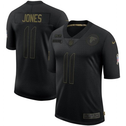 Atlanta Atlanta Falcons #11 Julio Jones Nike 2020 Salute To Service Limited Jersey Black Men's