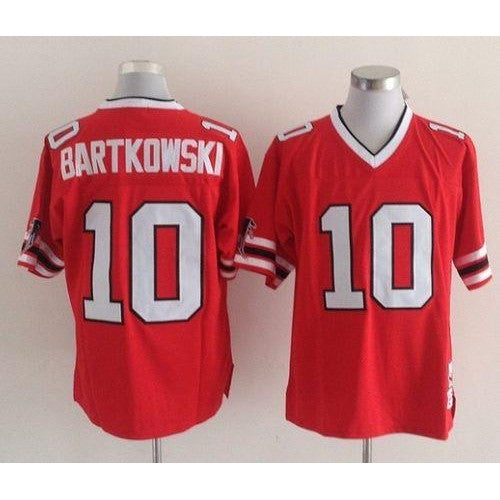 Mitchell And Ness Atlanta Falcons #10 Steve Bartkowski Red Throwback Stitched NFL Jersey Men's