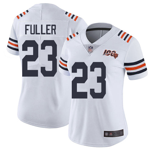 Nike Chicago Bears #23 Kyle Fuller White Alternate Women's Stitched NFL Vapor Untouchable Limited 100th Season Jersey Womens