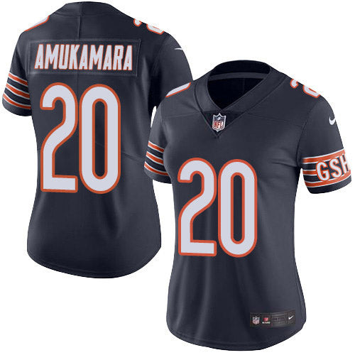 Nike Chicago Bears #20 Prince Amukamara Navy Blue Team Color Women's Stitched NFL Vapor Untouchable Limited Jersey Womens
