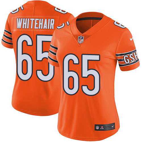 Nike Chicago Bears #65 Cody Whitehair Orange Women's Stitched NFL Limited Rush Jersey Womens