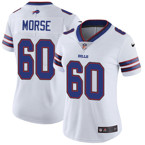 Nike Buffalo Bills #60 Mitch Morse White Women's Stitched NFL Vapor Untouchable Limited Jersey Womens