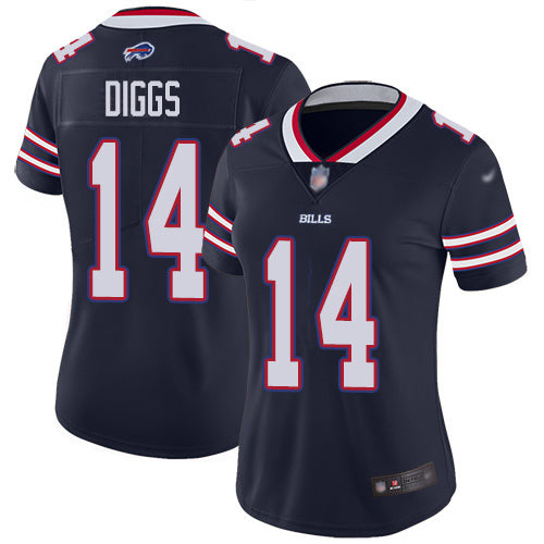 Nike Buffalo Bills #14 Stefon Diggs Navy Women's Stitched NFL Limited Inverted Legend Jersey Womens