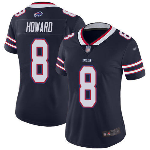 Nike Buffalo Bills #8 O. J. Howard Navy Women's Stitched NFL Limited Inverted Legend Jersey Womens