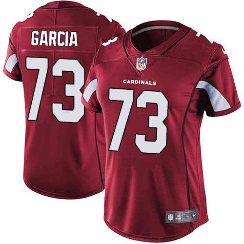 Nike Arizona Cardinals #73 Max Garcia Red Team Color Women's Stitched NFL Vapor Untouchable Limited Jersey Womens