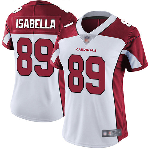 Nike Arizona Cardinals #89 Andy Isabella White Women's Stitched NFL Vapor Untouchable Limited Jersey Womens