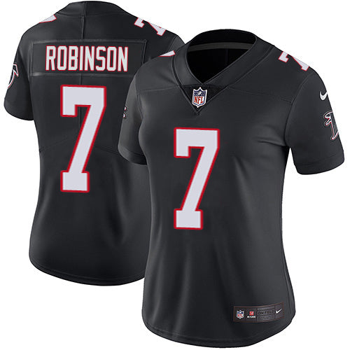 Nike Atlanta Falcons #7 Bijan Robinson Black Alternate Stitched Women's NFL Vapor Untouchable Limited Jersey Womens