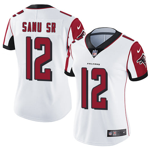Nike Atlanta Falcons #12 Mohamed Sanu Sr White Women's Stitched NFL Vapor Untouchable Limited Jersey Womens
