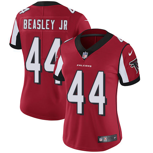 Nike Atlanta Falcons #44 Vic Beasley Jr Red Team Color Women's Stitched NFL Vapor Untouchable Limited Jersey Womens