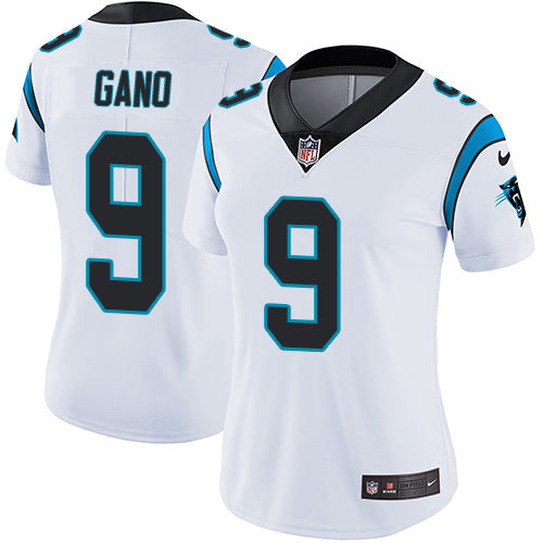 Nike Carolina Panthers #9 Graham Gano White Women's Stitched NFL Vapor Untouchable Limited Jersey Womens
