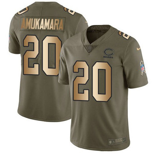 Nike Chicago Bears #20 Prince Amukamara Olive/Gold Youth Stitched NFL Limited 2017 Salute To Service Jersey Youth