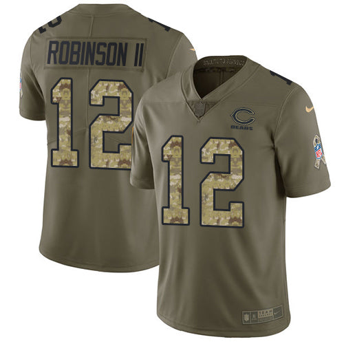 Nike Chicago Bears #12 Allen Robinson II Olive/Camo Youth Stitched NFL Limited 2017 Salute to Service Jersey Youth
