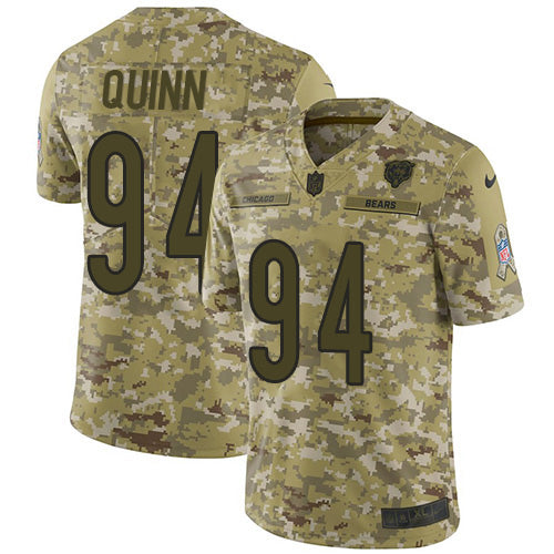 Nike Chicago Bears #94 Robert Quinn Camo Youth Stitched NFL Limited 2018 Salute To Service Jersey Youth