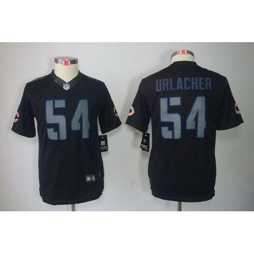 Nike Chicago Bears #54 Brian Urlacher Black Impact Youth Stitched NFL Limited Jersey Youth