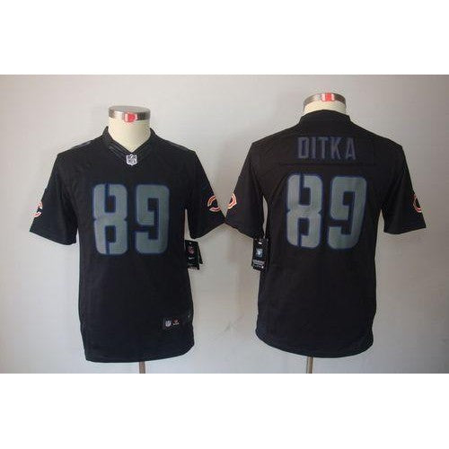 Nike Chicago Bears #89 Mike Ditka Black Impact Youth Stitched NFL Limited Jersey Youth