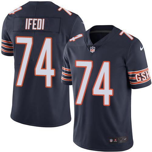 Nike Chicago Bears #74 Germain Ifedi Navy Blue Team Color Youth Stitched NFL Vapor Untouchable Limited Jersey Youth