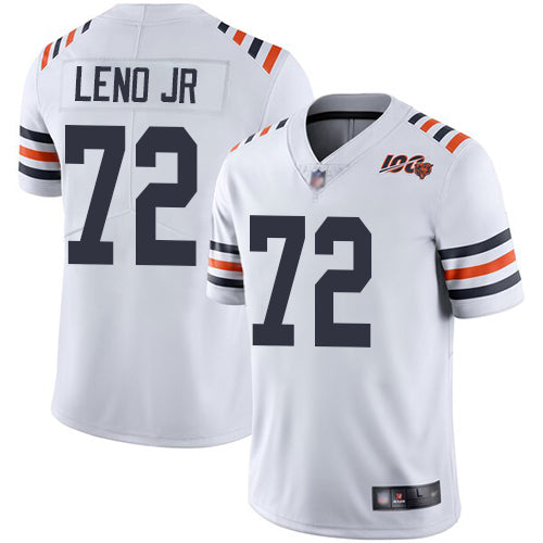 Nike Chicago Bears #72 Charles Leno Jr White Alternate Youth Stitched NFL Vapor Untouchable Limited 100th Season Jersey Youth