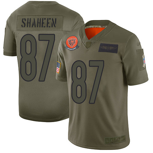 Nike Chicago Bears No87 Adam Shaheen Camo Women's Stitched NFL Limited 2018 Salute to Service Jersey