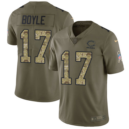 Nike Chicago Bears #17 Tim Boyle Olive/Camo Youth Stitched NFL Limited 2017 Salute To Service Jersey Youth