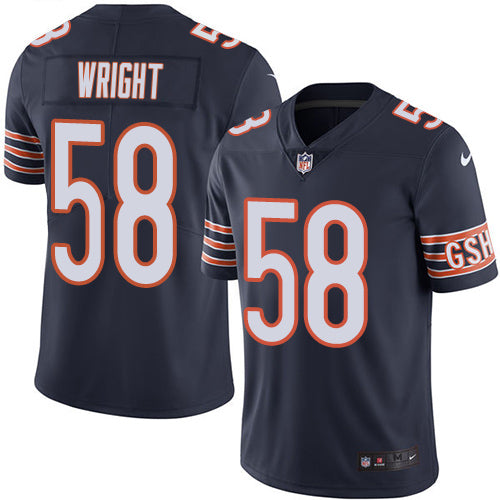 Nike Chicago Bears #58 Darnell Wright Navy Blue Team Color Youth Stitched NFL Vapor Untouchable Limited Jersey Youth