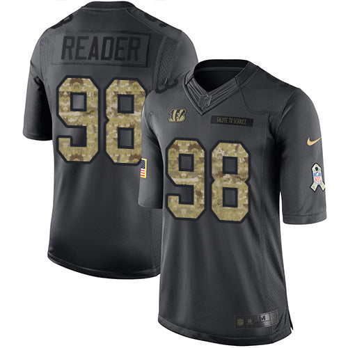 Nike Cincinnati Bengals #98 D.J. Reader Black Youth Stitched NFL Limited 2016 Salute to Service Jersey Youth