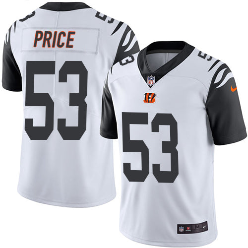 Nike Cincinnati Bengals #53 Billy Price White Youth Stitched NFL Limited Rush Jersey Youth