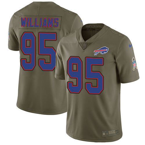 Nike Buffalo Bills #95 Kyle Williams Olive Youth Stitched NFL Limited 2017 Salute to Service Jersey Youth