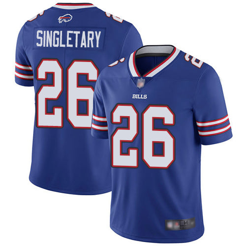 Nike Buffalo Bills #26 Devin Singletary Royal Blue Team Color Youth Stitched NFL Vapor Untouchable Limited Jersey Youth