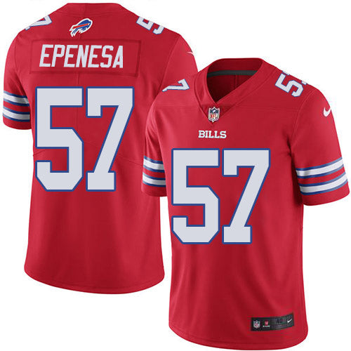 Nike Buffalo Bills #57 A.J. Epenesas Red Youth Stitched NFL Limited Rush Jersey Youth