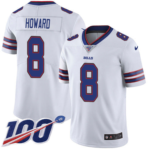 Buffalo Buffalo Bills #8 O. J. Howard White Youth Stitched NFL 100th Season Vapor Limited Jersey Youth
