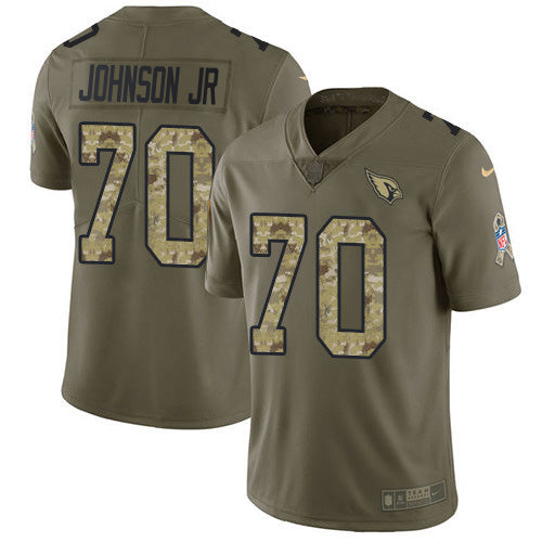Nike Arizona Cardinals #70 Paris Johnson Jr. Olive/Camo Youth Stitched NFL Limited 2017 Salute To Service Jersey Youth