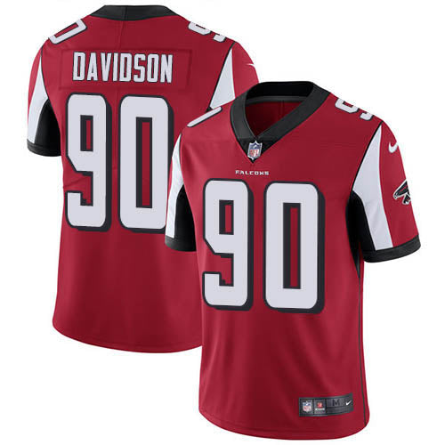 Nike Atlanta Falcons #90 Marlon Davidson Red Team Color Youth Stitched NFL Vapor Untouchable Limited Jersey Youth
