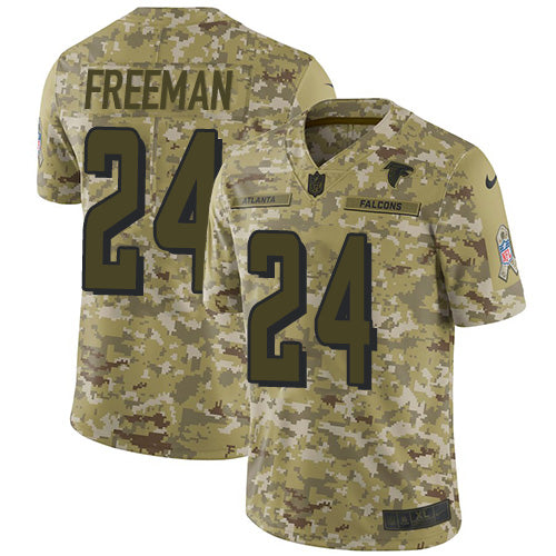 Nike Atlanta Falcons #24 Devonta Freeman Camo Youth Stitched NFL Limited 2018 Salute to Service Jersey Youth