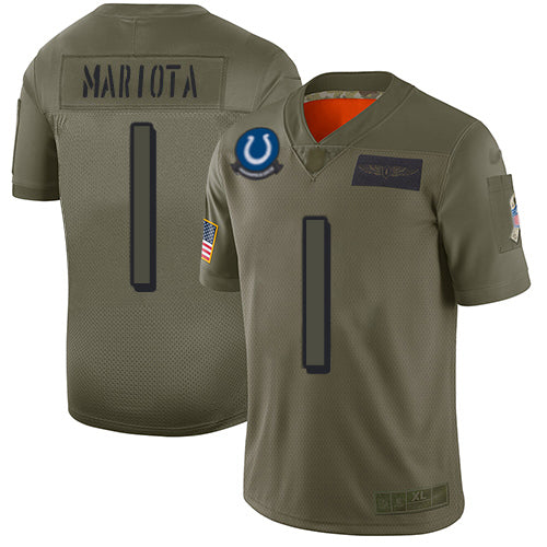 Nike Atlanta Falcons #1 Marcus Mariota Camo Youth Stitched NFL Limited 2019 Salute To Service Jersey Youth