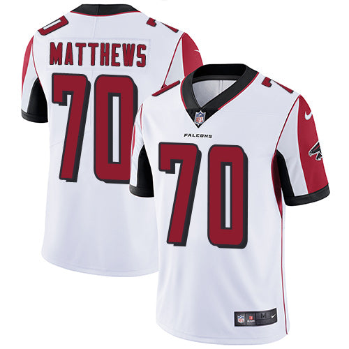 Nike Atlanta Falcons #70 Jake Matthews White Youth Stitched NFL Vapor Untouchable Limited Jersey Youth
