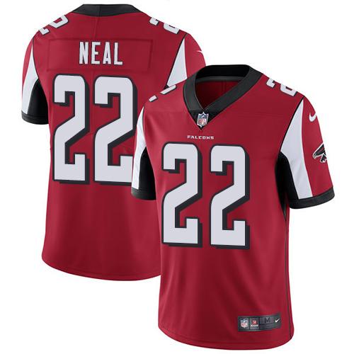 Nike Atlanta Falcons #22 Keanu Neal Red Team Color Youth Stitched NFL Vapor Untouchable Limited Jersey Youth