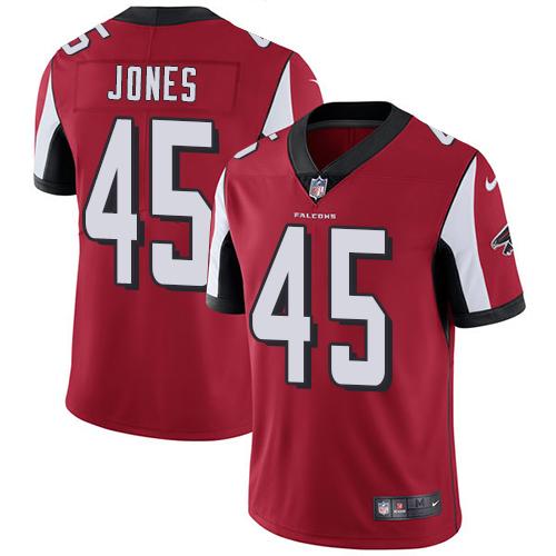Nike Atlanta Falcons #45 Deion Jones Red Team Color Youth Stitched NFL Vapor Untouchable Limited Jersey Youth