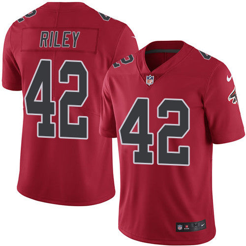 Nike Atlanta Falcons #42 Duke Riley Red Youth Stitched NFL Limited Rush Jersey Youth