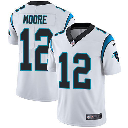 Nike Carolina Panthers #12 DJ Moore White Youth Stitched NFL Vapor Untouchable Limited Jersey Youth