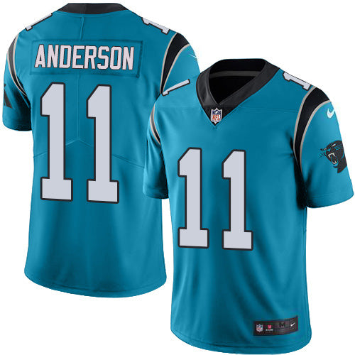 Nike Carolina Panthers #11 Robby Anderson Blue Youth Stitched NFL Limited Rush Jersey Youth