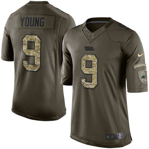 Nike Carolina Panthers #9 Bryce Young Green Youth Stitched NFL Limited 2015 Salute to Service Jersey Youth