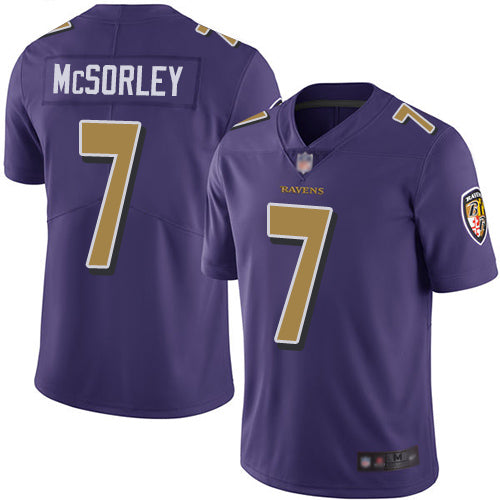 Nike Baltimore Ravens #7 Trace McSorley Purple Youth Stitched NFL Limited Rush Jersey Youth