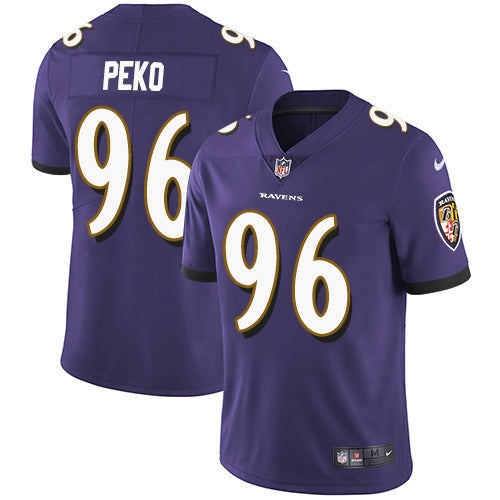 Nike Baltimore Ravens #96 Domata Peko Sr Purple Team Color Youth Stitched NFL Vapor Untouchable Limited Jersey Youth