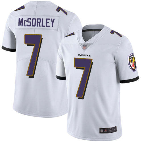 Nike Baltimore Ravens #7 Trace McSorley White Youth Stitched NFL Vapor Untouchable Limited Jersey Youth