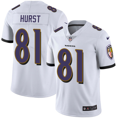 Nike Baltimore Ravens #81 Hayden Hurst White Youth Stitched NFL Vapor Untouchable Limited Jersey Youth