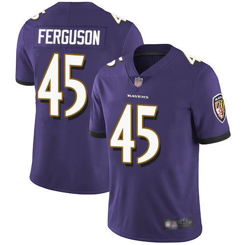 Nike Baltimore Ravens #45 Jaylon Ferguson Purple Team Color Youth Stitched NFL Vapor Untouchable Limited Jersey Youth